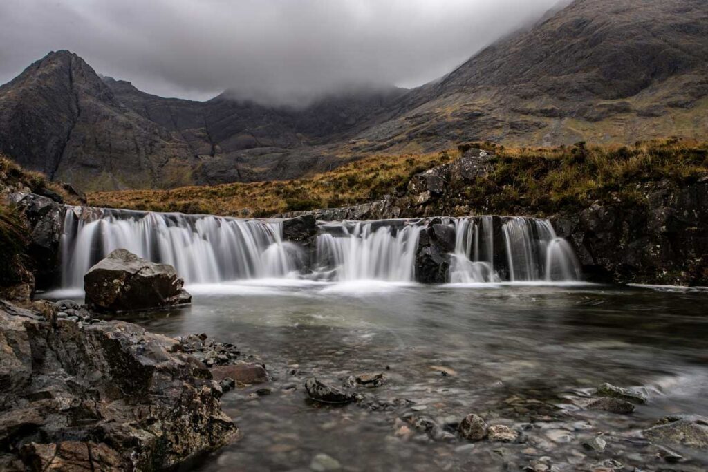 The Fairy Pools on the Isle of Skye, Scotland.