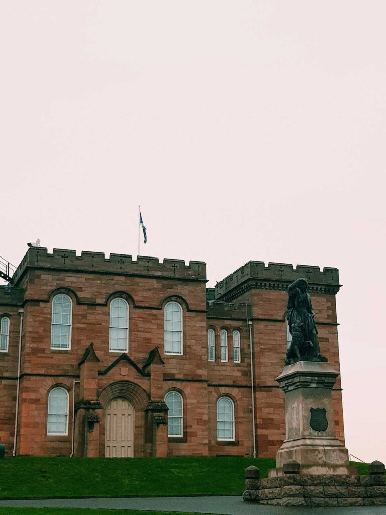 Inverness Castle in Inverness, Scotland.