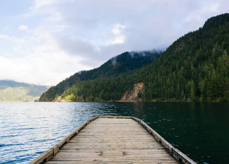 Lake Crecent in Olympic National Park, Washington.
