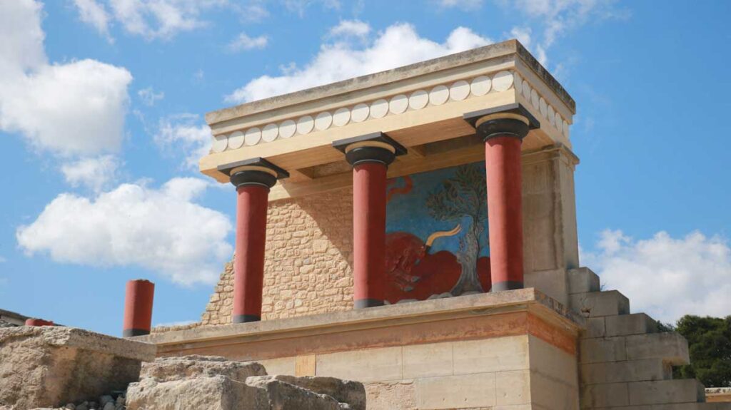 The Palace of Knossos near Heraklion, Crete.