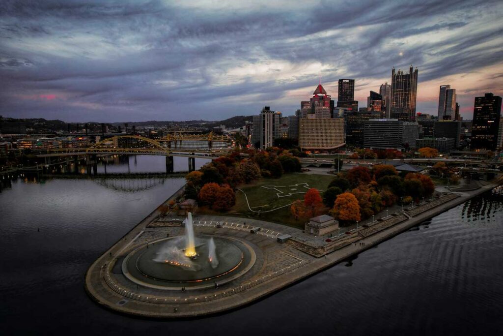 Point State Park in Pittsburgh, Pennsylvania.