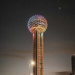 The Reunion Tower in Dallas, Texas.