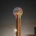 The Reunion Tower in Dallas, Texas.