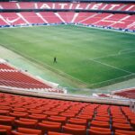 The Riyadh Air Metropolitano Stadium in Madrid, Spain.