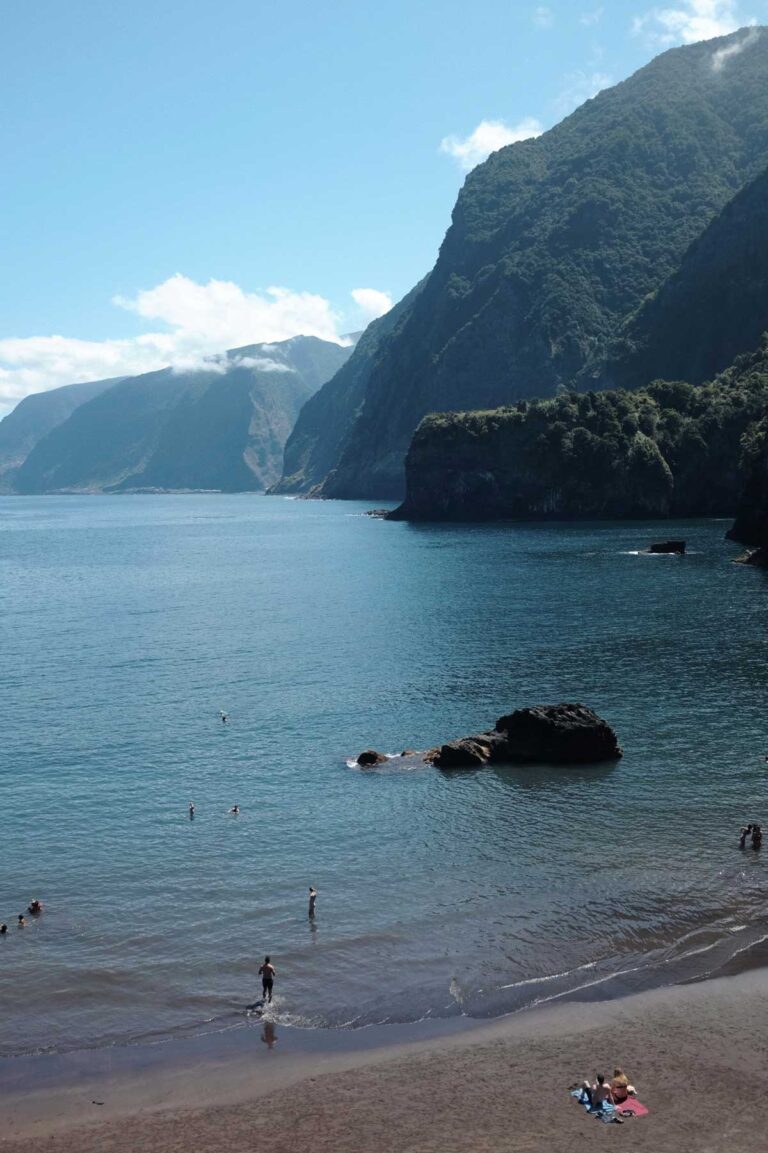 Seixal Beach in Madeira, Portugal.