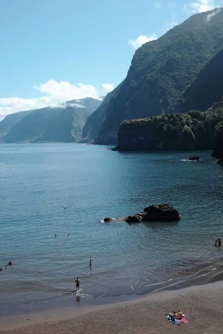 Seixal Beach in Madeira, Portugal.