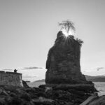 Siwash Rock from Stanley Park, Vancouver.
