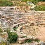The Theatre of Aptera in Crete, Greece.