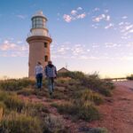 The Vlamingh Head lighthouse on the North-West Cape, Western Australia.