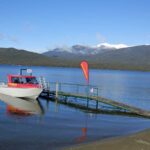 A water taxi on Lake Te Anau, New Zealand.