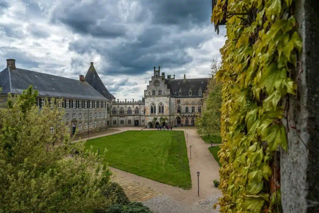 Bentheim Castle in Lower Saxony, Germany.
