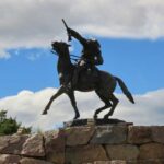 The Buffalo Bill statue in Cody, Wyoming.