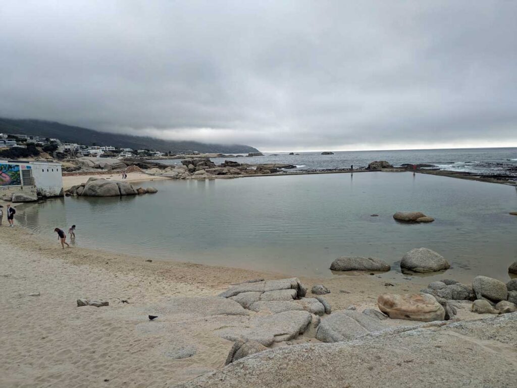 The Camps Bay Tidal Pool in Cape Town, South Africa.