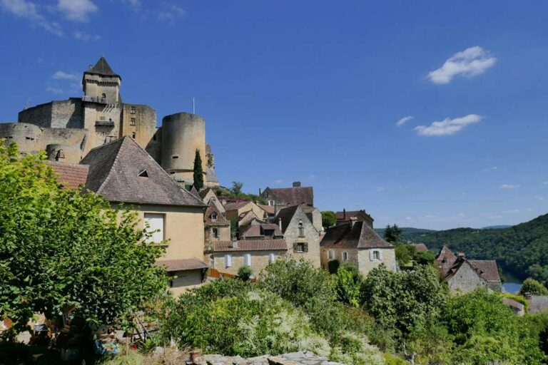 The Chateau de Castelnaud in the Dordogne, France.