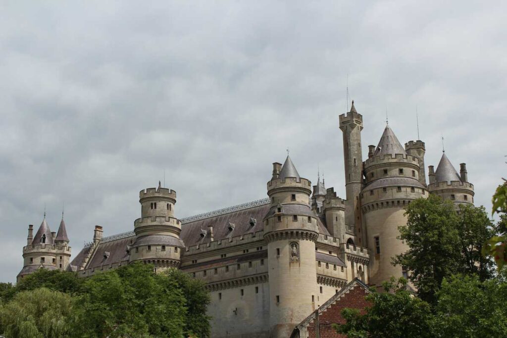 Chateau de Pierrefonds near Compiegne, France.