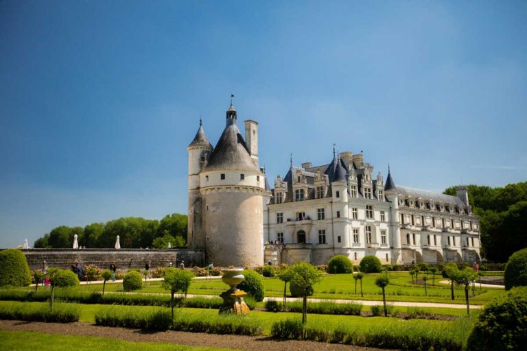 Chenonceau Castle in the Loire Valley, France.