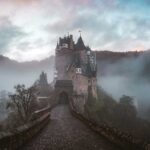 Eltz Castle above the Moselle River in Germany.