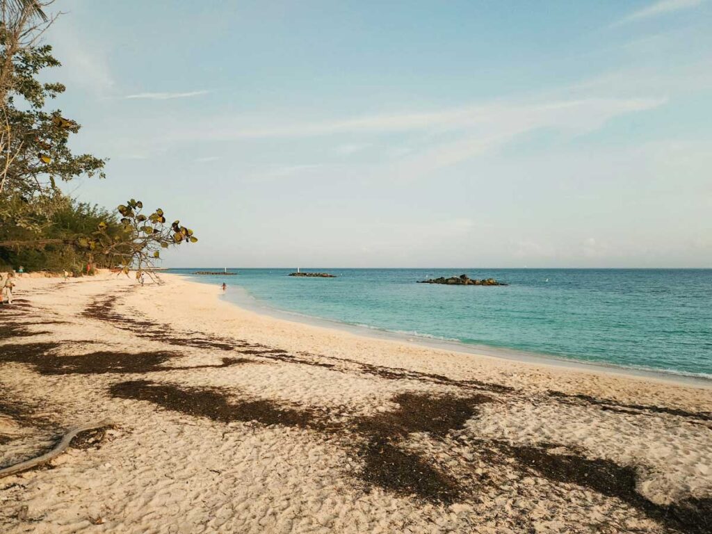 Fort Zachary Taylor Historic State Park Beach in Key West, Florida.