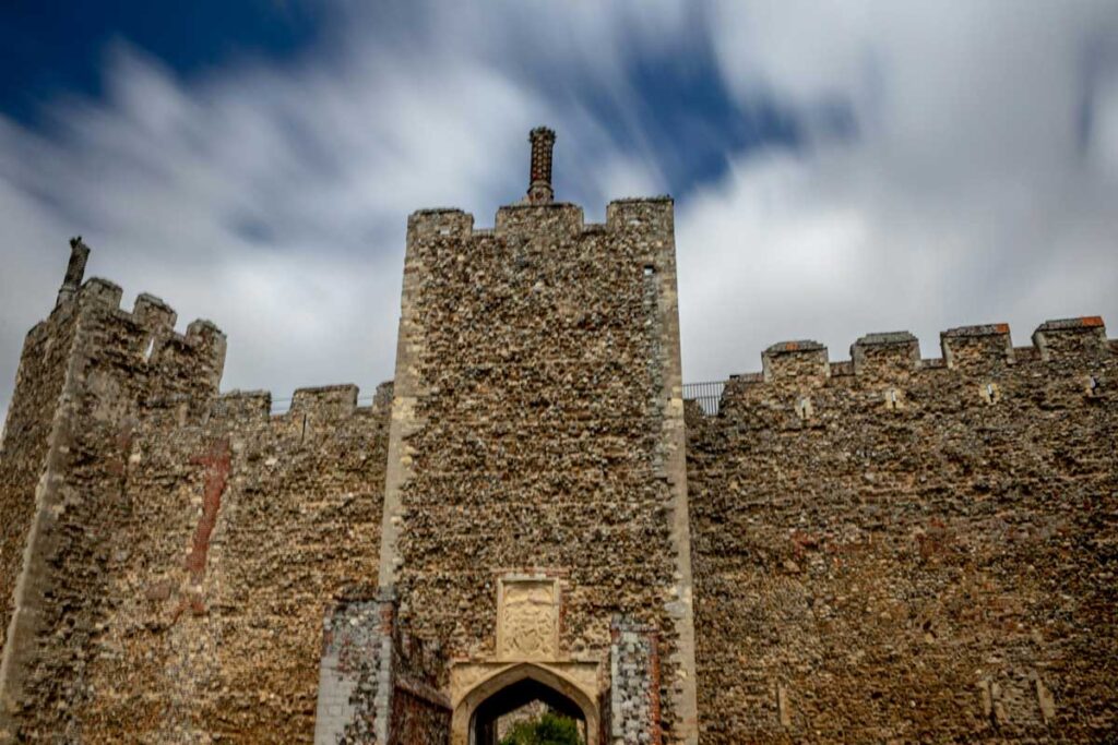 Framlingham Castle in Suffolk, England.