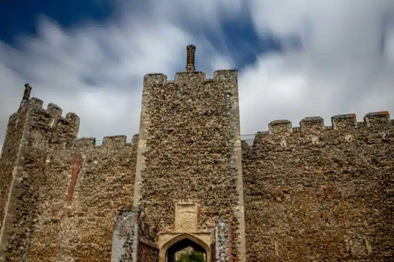 Framlingham Castle in Suffolk, England.