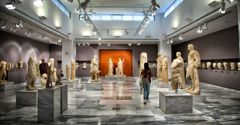The Heraklion Archaeological Museum in Heraklion, Crete.