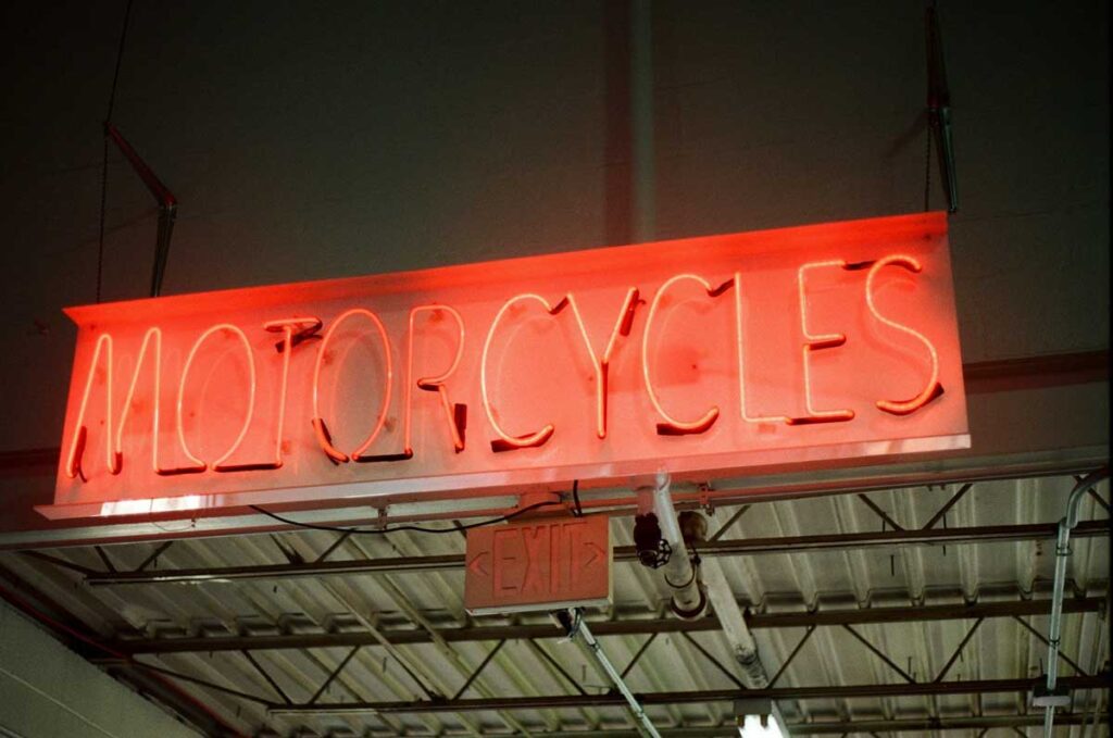 Sign at the Lane Motor Museum in Nashville, Tennessee.