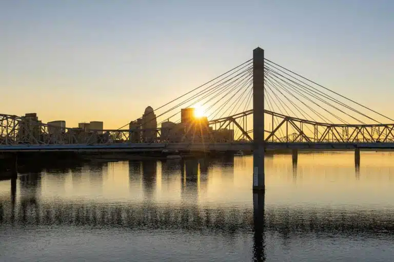 Louisville, Kentucky, from the Ohio River.
