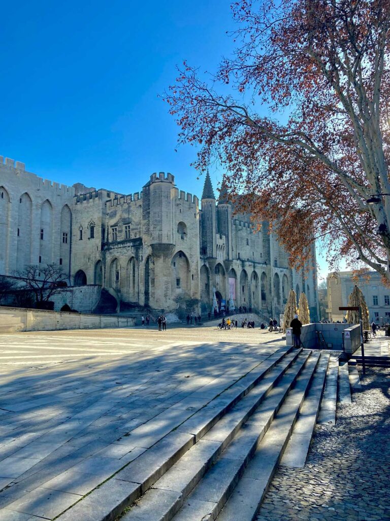 The Palais des Papes in Avignon, France.