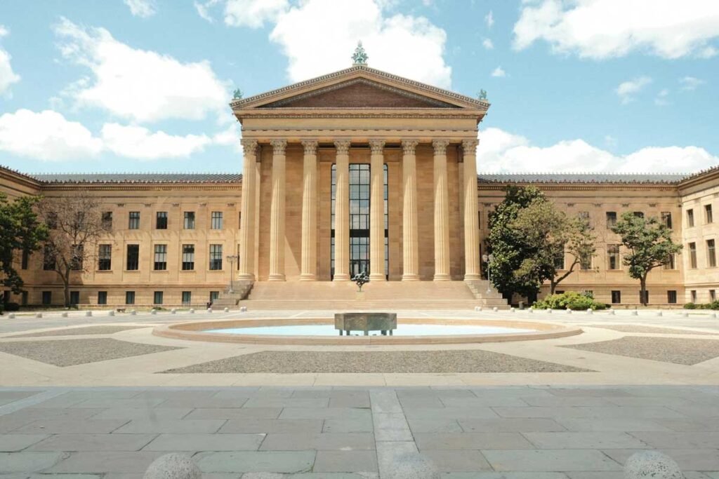 The Philadelphia Museum of Art in Philadelphia. Pennsylvania.