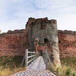 Tantallon Castle in East Lothian, Scotland.