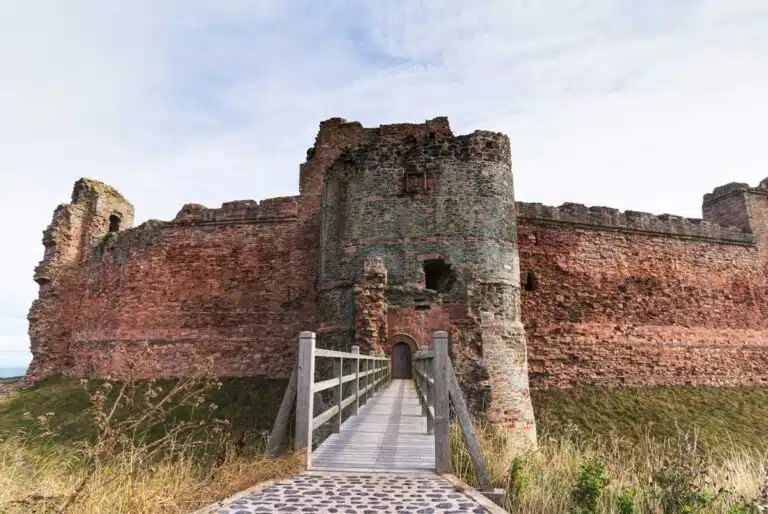 Tantallon Castle in East Lothian, Scotland.