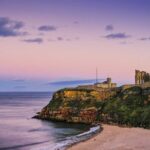 Tynemouth Priory and Castle near Newcastle, North-East England.