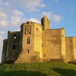 Warkworth Castle near Morpeth, Northumberland.
