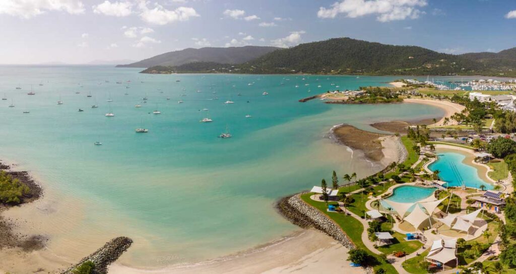 The Airlie Beach Lagoon in Airlie Beach, Queensland.