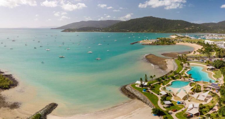The Airlie Beach Lagoon in Airlie Beach, Queensland.