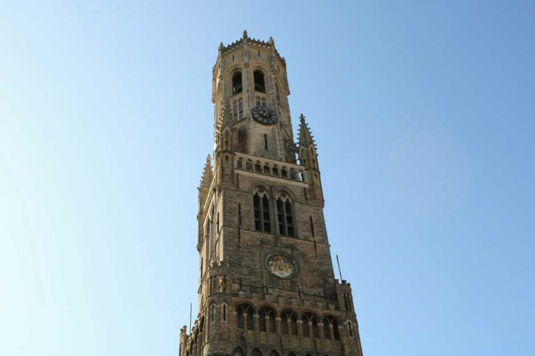The Bruges Belfry in Bruges, Belgium.