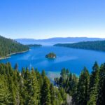 Emerald Bay on Lake Tahoe, California.