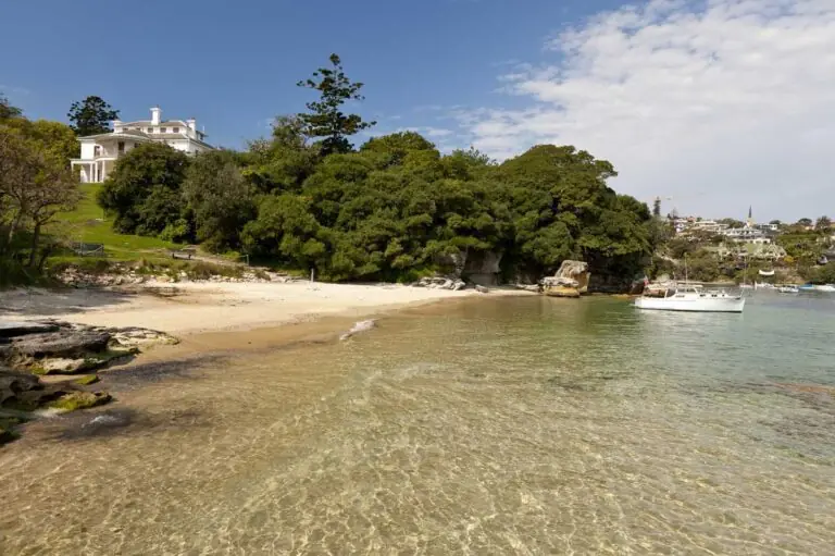 Strickland House next to Milk Beach in Sydney, New South Wales.