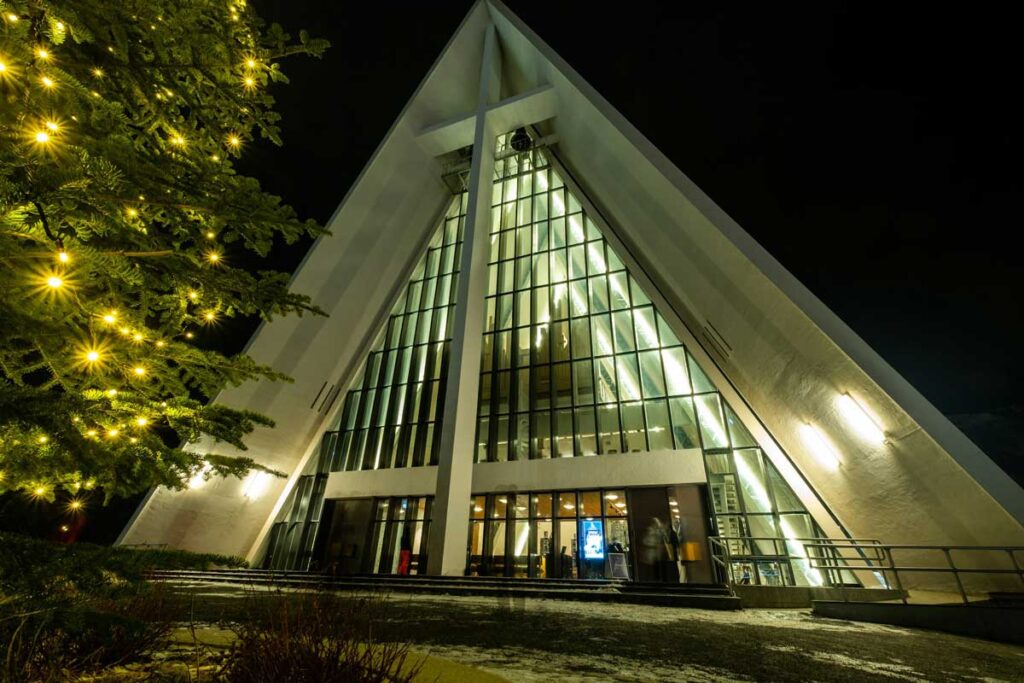 The Arctic Cathedral in Tromso, Norway.
