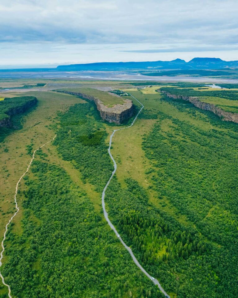 Ásbyrgi Canyon near Husavik in northern Iceland.