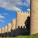 The Avila City Walls in Avila, Castile and Leon.