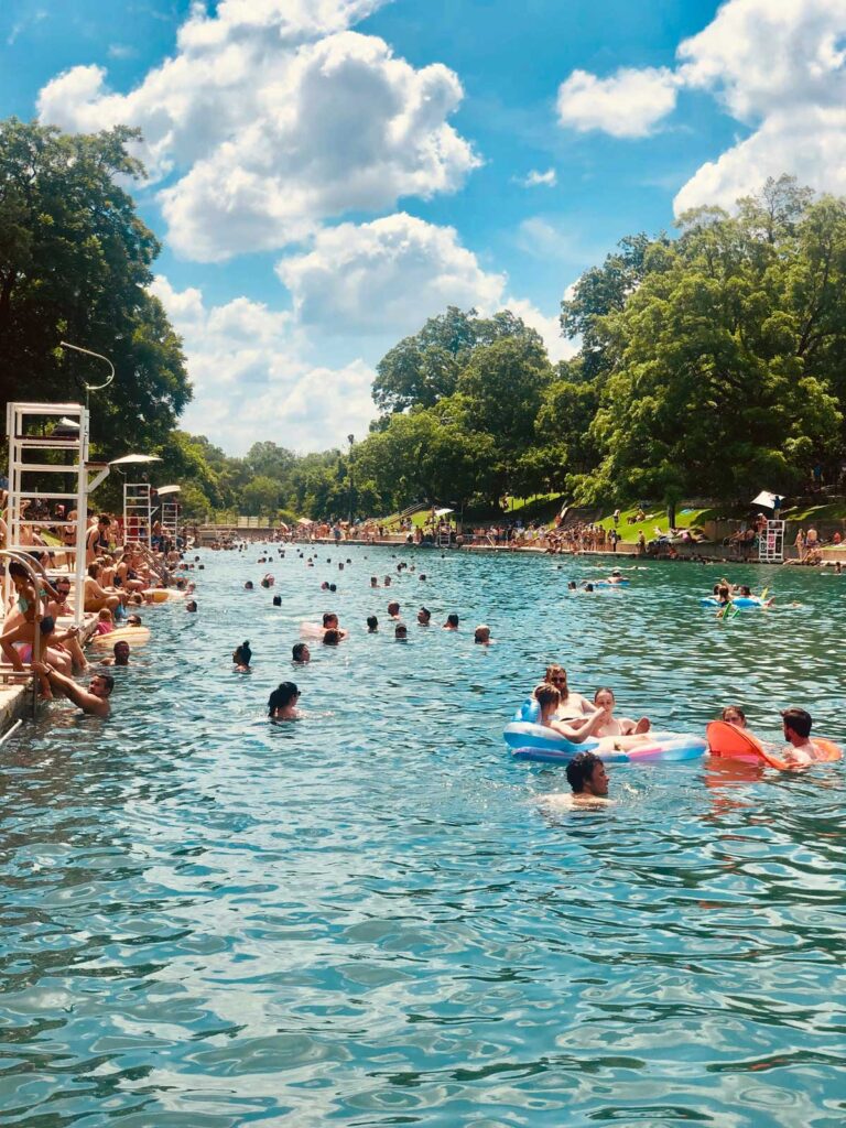 Barton Springs Pool in Austin, Texas.