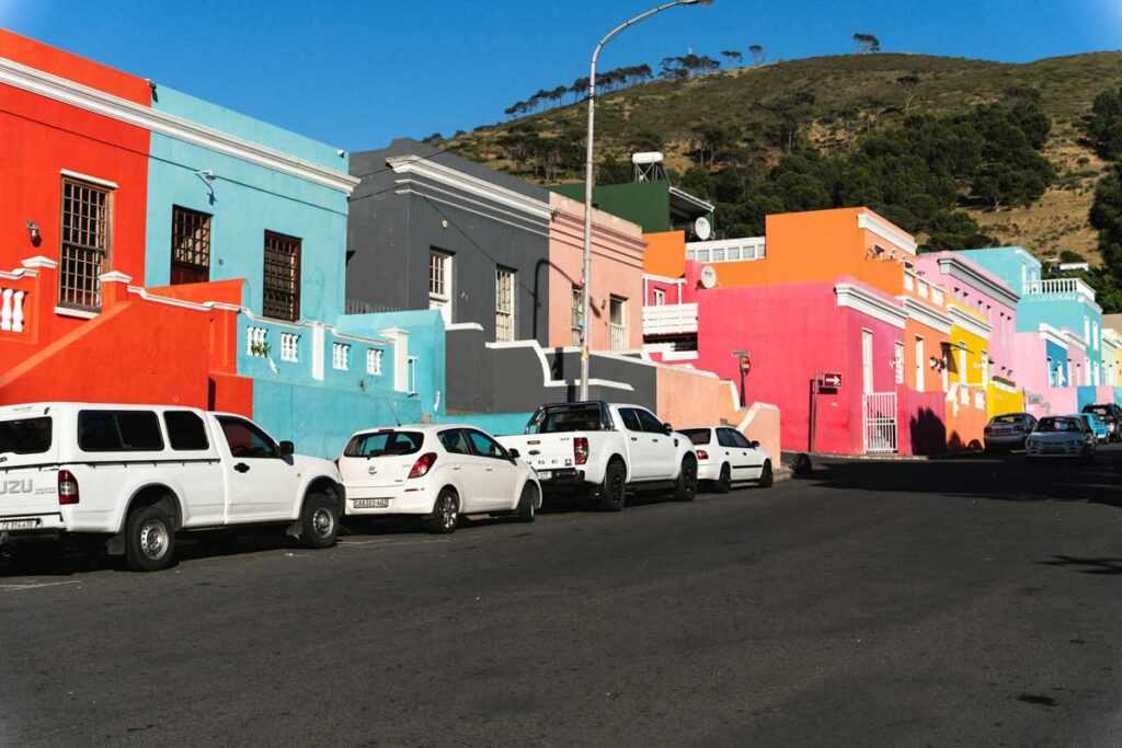 The Bo-Kaap neighbourhood in Cape Town, South Africa.