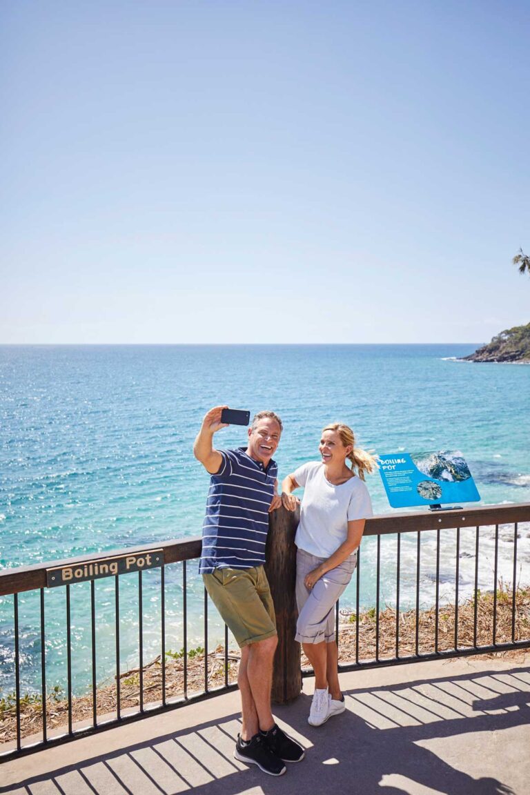 The Boiling Point Lookout in Noosa National Park, Noosa, Queensland.