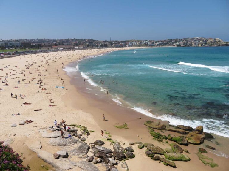 Bondi Beach in Sydney, New South Wales.