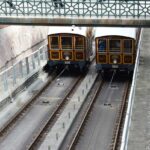The Budapest Castle Funicular in Budapest, Hungary.