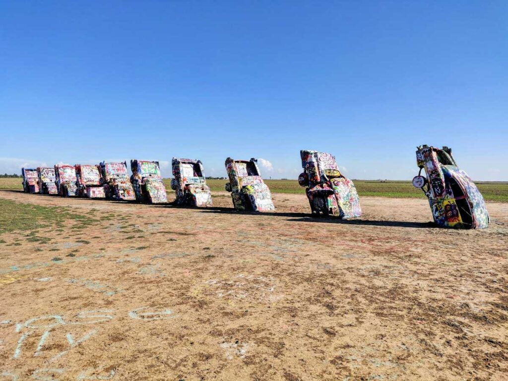 Cadillac Ranch in Amarillo, Texas.