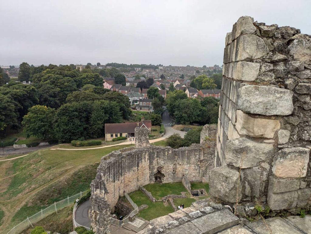 Conisbrough Castle in South Yorkshire. 