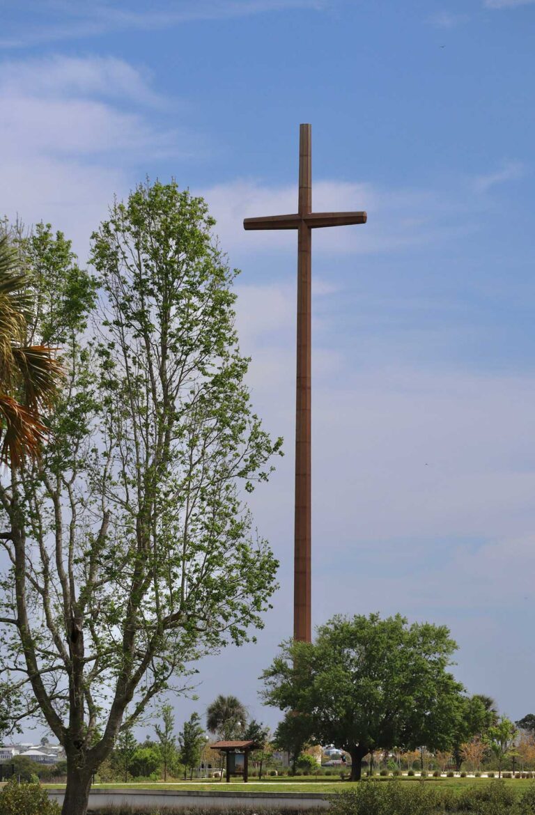 The Great Cross at Mission Nombre de Dios in St Augustine, Florida.