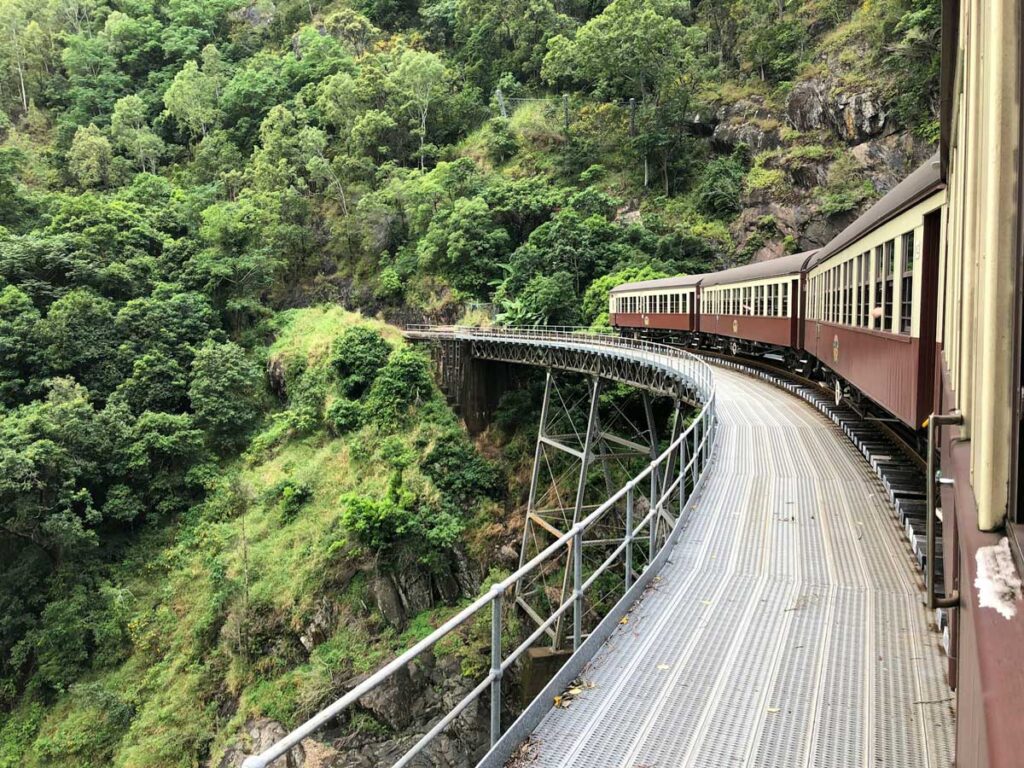 Kuranda Scenic Railway from Cairns in Far North Queensland, Australia.